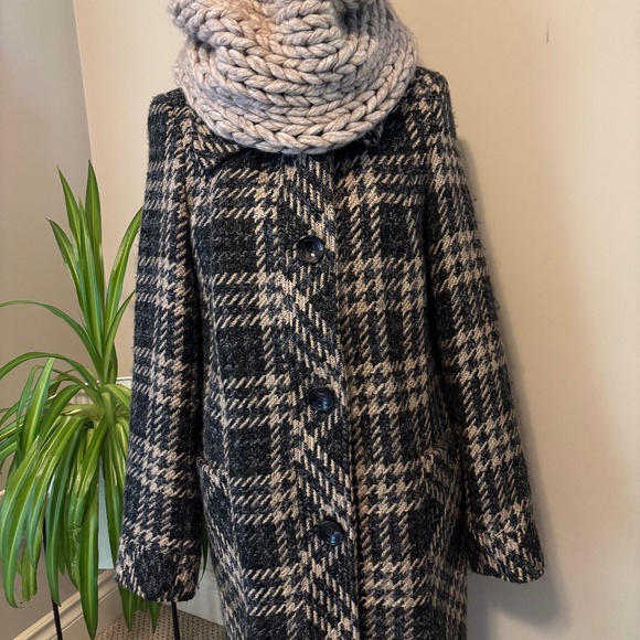 Houndstooth ladies winter coat - Picture 1 of 4